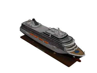 Realistic Passenger Ship Cruise Liner 3D model