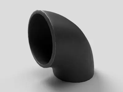 Elbow Pipe Short Radius 4 inches 3D model