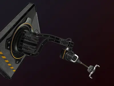 Robotic factory arm 3D model