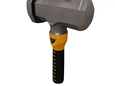 Heavy Duty Sledgehammer Tool PBR Low-poly 3D model