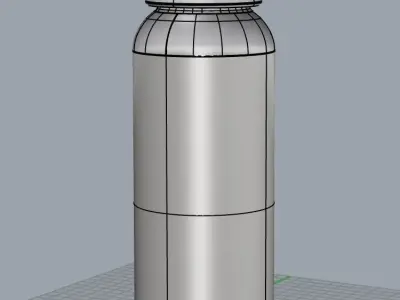water bottle 3D model 52