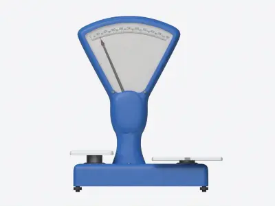 Vintage Grocery Weighing Scale 3D model