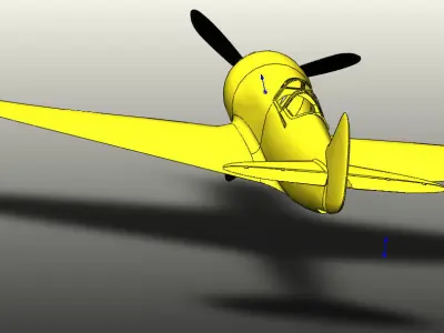 Plane USSR La-5FN Free 3D print model