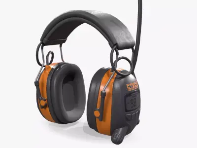 Ear Muffs Low-poly 3D model