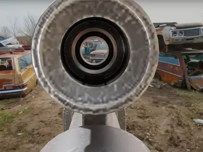 Semi-Automatic Gun Low-poly 3D model