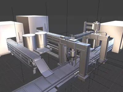 Factory for Beauty Product 3D model