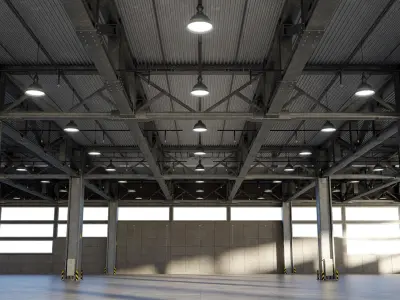Warehouse Hipoly 3D model