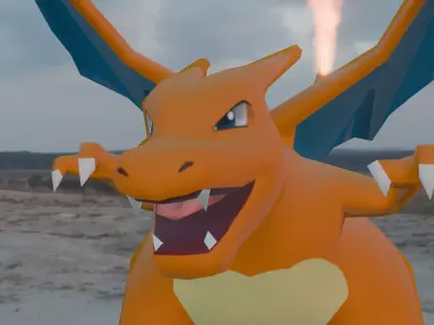 Charizard Low-poly 3D model