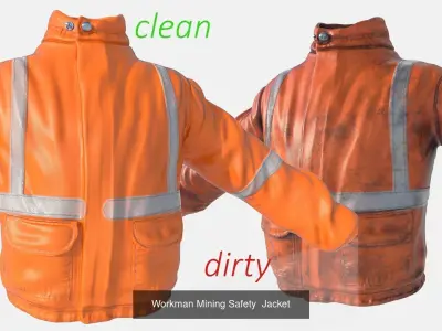 Workman Outfit and Safety Equipment 3D Model Pack