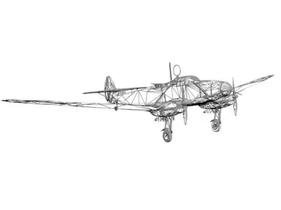 AIRCRAFT FW58B 3D model