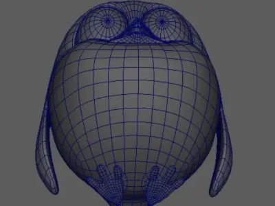 Cartoon Penguin Character 3d Model Low-poly 3D model
