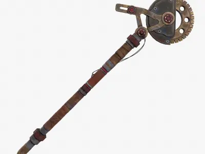 Apocalypse Axe Low-poly 3D model purchase