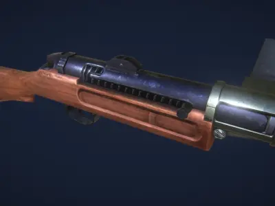 Sub Machine Gun - Mk1 Low-poly 3D model