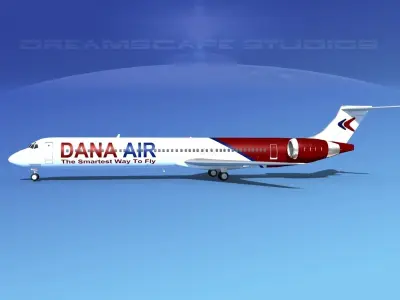 McDonnell Douglas MD83 Dana Air 3D model