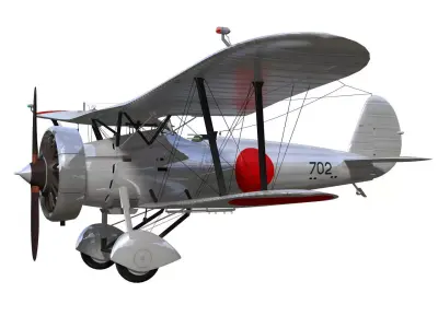 Bristol Bulldog Mk-II 3D model 3