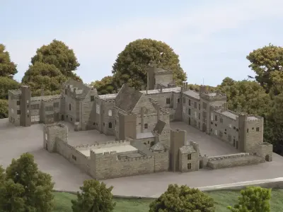 Penshurst Place Low-poly 3D model