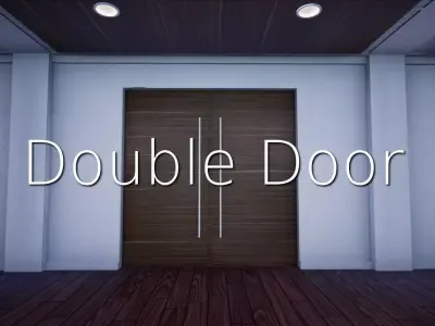 Double Door SHC Quick Office LM Low-poly 3D model