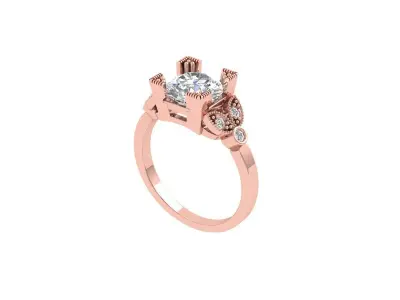 Wedding Ring  3D print model 364