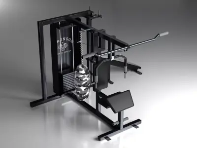 Multi Function Gym Machine Free 3D model