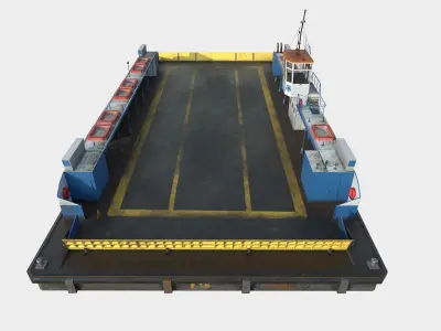 Ferry F-15 Low-poly 3D model