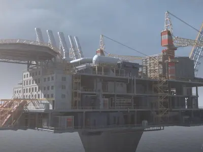 Draugen OilFild 3D model