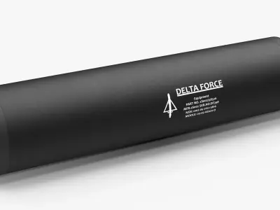 Delta Force Silencer Low-poly 3D model