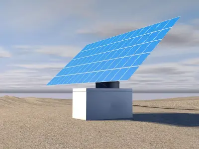 Solar Plant 3D model