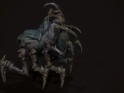 Arachnoid Creature Low-poly 3D model