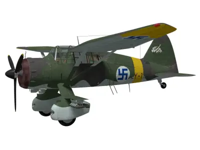 Westland Lysander MkIII 3D model buy