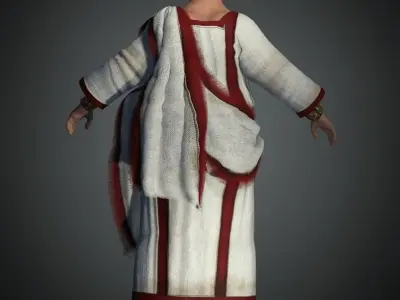 Ancient Rome Senator Aurelius 3D model