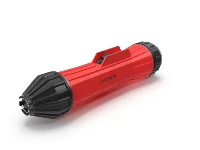Heavy Duty flashlight Low-poly 3D model