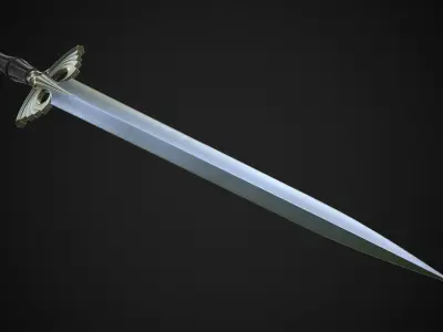Sword A5 Low-poly 3D model
