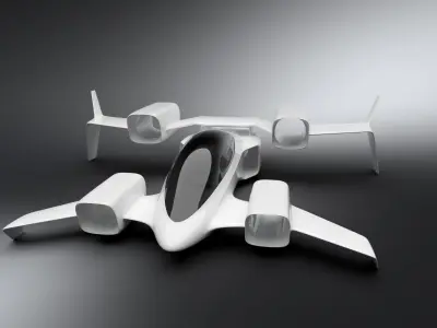 ML eVTOL concept 3D model