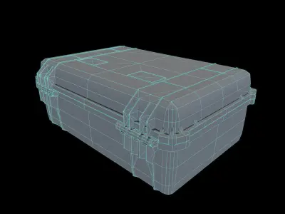 Game Ready Pelican Case Low-poly 3D model