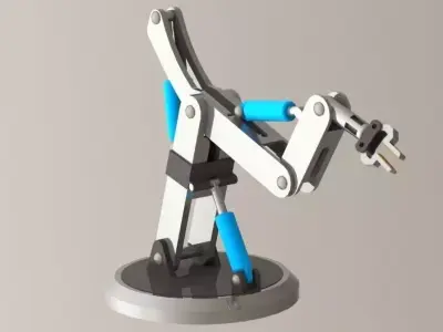 Hydraulic Arm Free 3D model