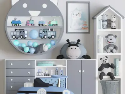 Decor set for kids 06 3D model
