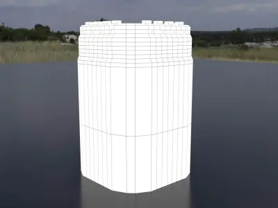Castle Tower Low-poly 3D model