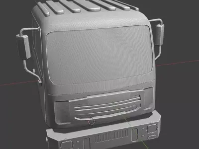 Autocar ACMD Cab STEP CAD Model for 3D Printing 3D print model 3D print model