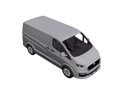 Generic Delivery Van 3D Model Cargo Distribution Vehicle 03 3D model