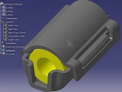 PowerCopy Ferrite Part  3D model
