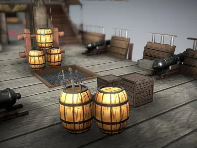 Old Ship 3D model