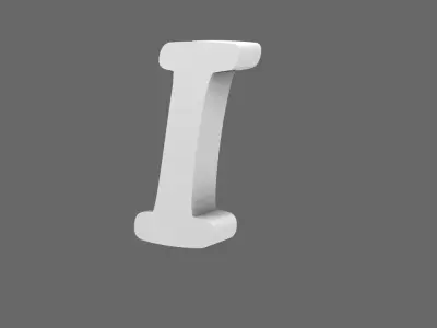 Space Knights V10K Standard Roman Numeral 01 Shoulder Symbols 3D print model