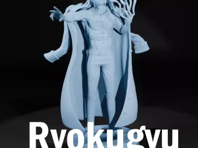 Ryokugyu Admiral- ONE PIECE - 3D PRINT - SPLIT PART 3D print model