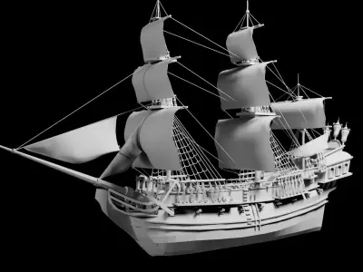 3D Pirates ship 3D model