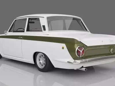1966 Lotus Cortina 3D model