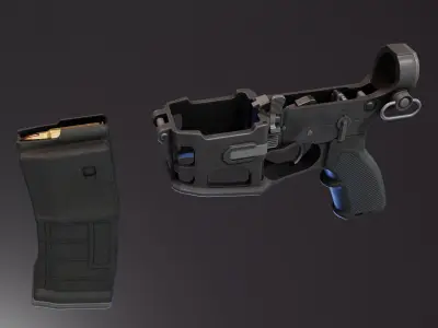 AR Quattro 15 Low-poly 3D model