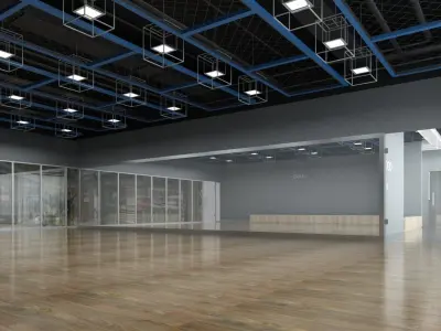 Dance Studio 3D model