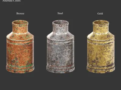 Medieval Collection Containers Barrels and Buckets 3D Model Pack purchase