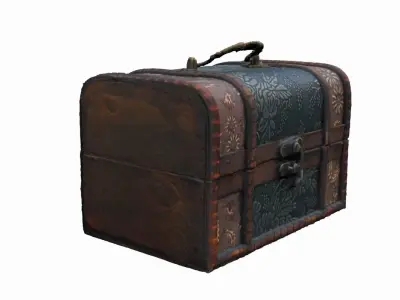 Antique Chest Low-poly 3D model
