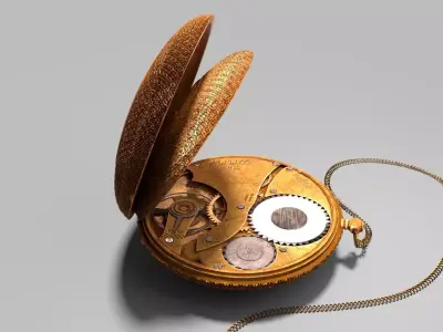 vintage watch 3D model